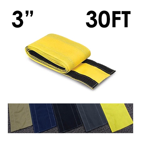 Electriduct Carpet Cable Cover, 30 ft L, 3 in W, 1 Channel, Nylon, Yellow CC-SC-3-30-YL